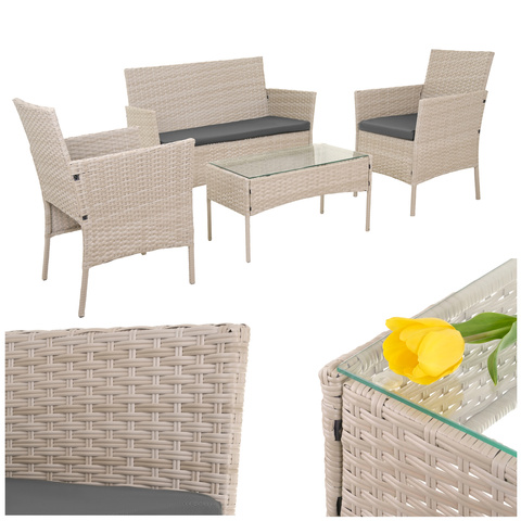 Beige set za sjedenje