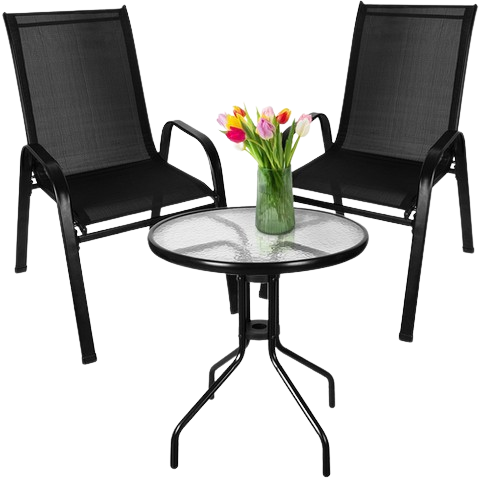 Set stolica i stol Steel