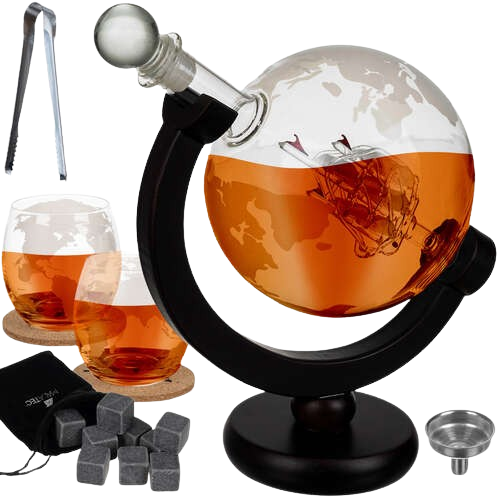 Whiskey set Globus 850ml